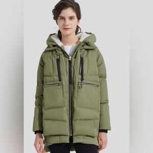 Orolay‎ 092 Universe Women's Thickened Down Jacket GREEN NWOT SIZE XS
